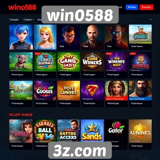 Experiência do usuário no site win0588